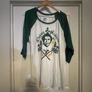 Torrid Green and White Graphic Tee